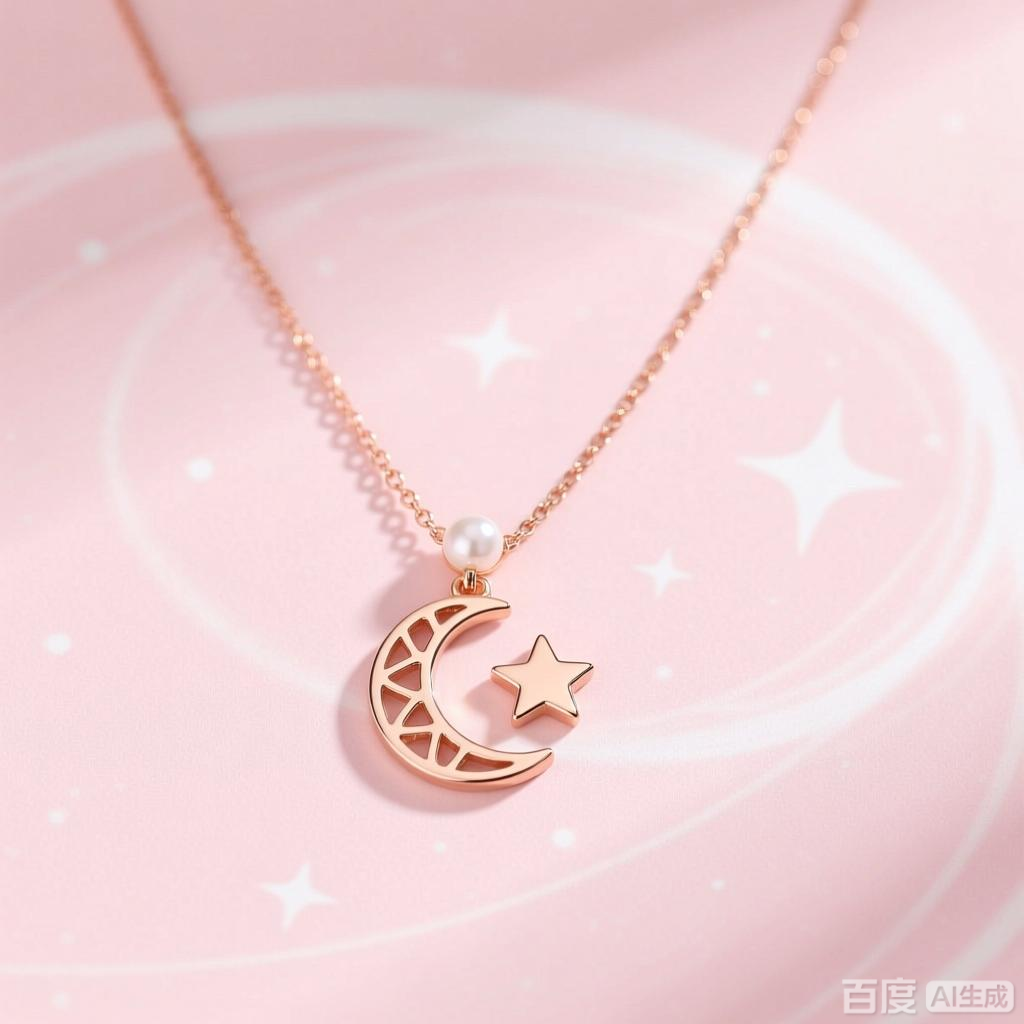 星月相伴浪漫项链